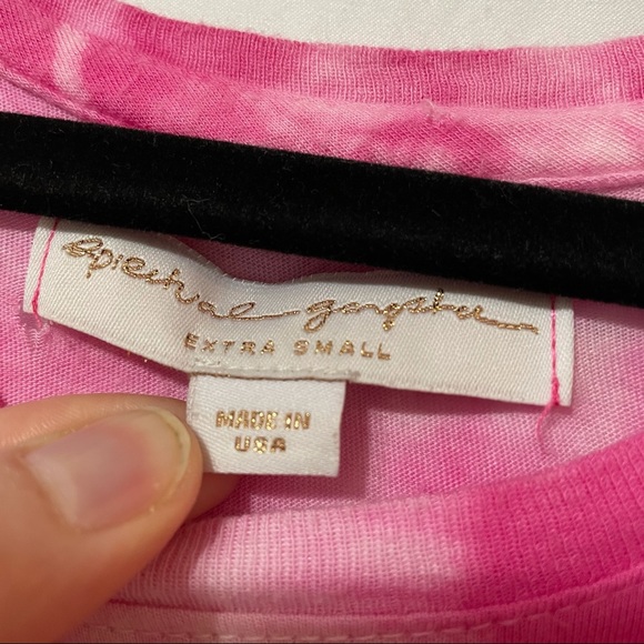 Spiritual Gangster Pink Tie Dye Good Vibe Tank - Picture 5 of 8